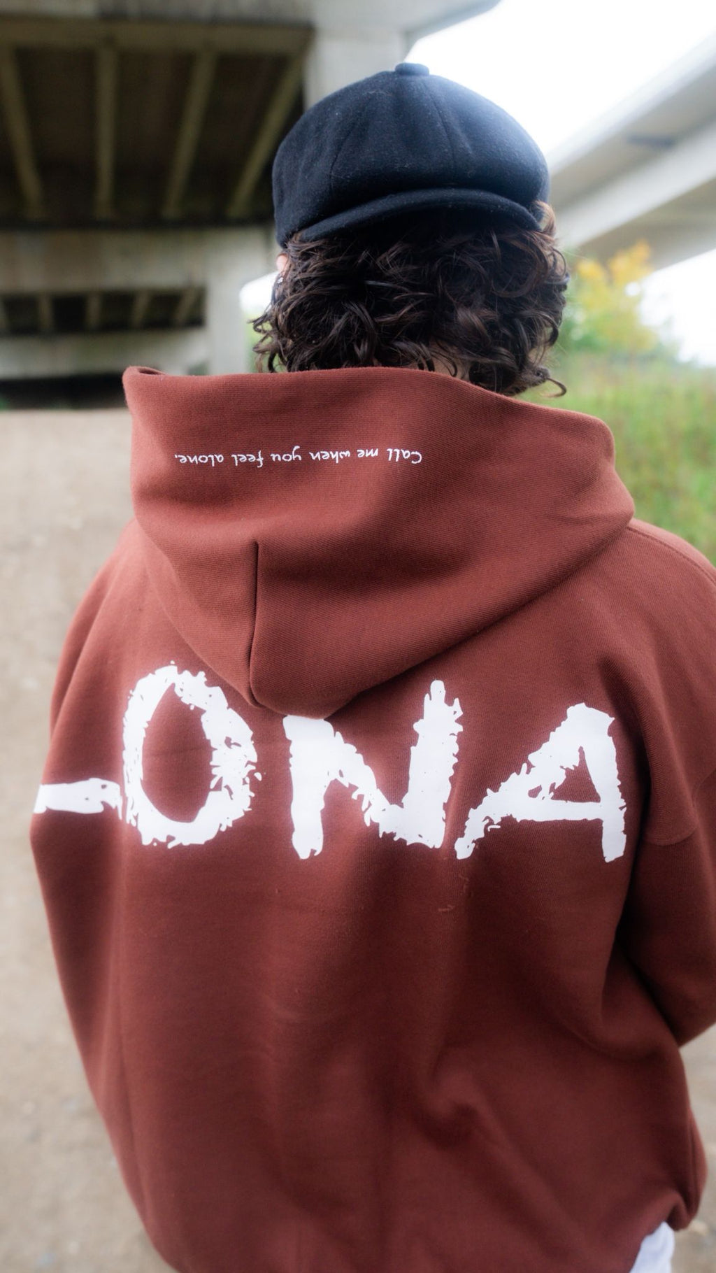 BROWN 'TRACKY' HOODIE