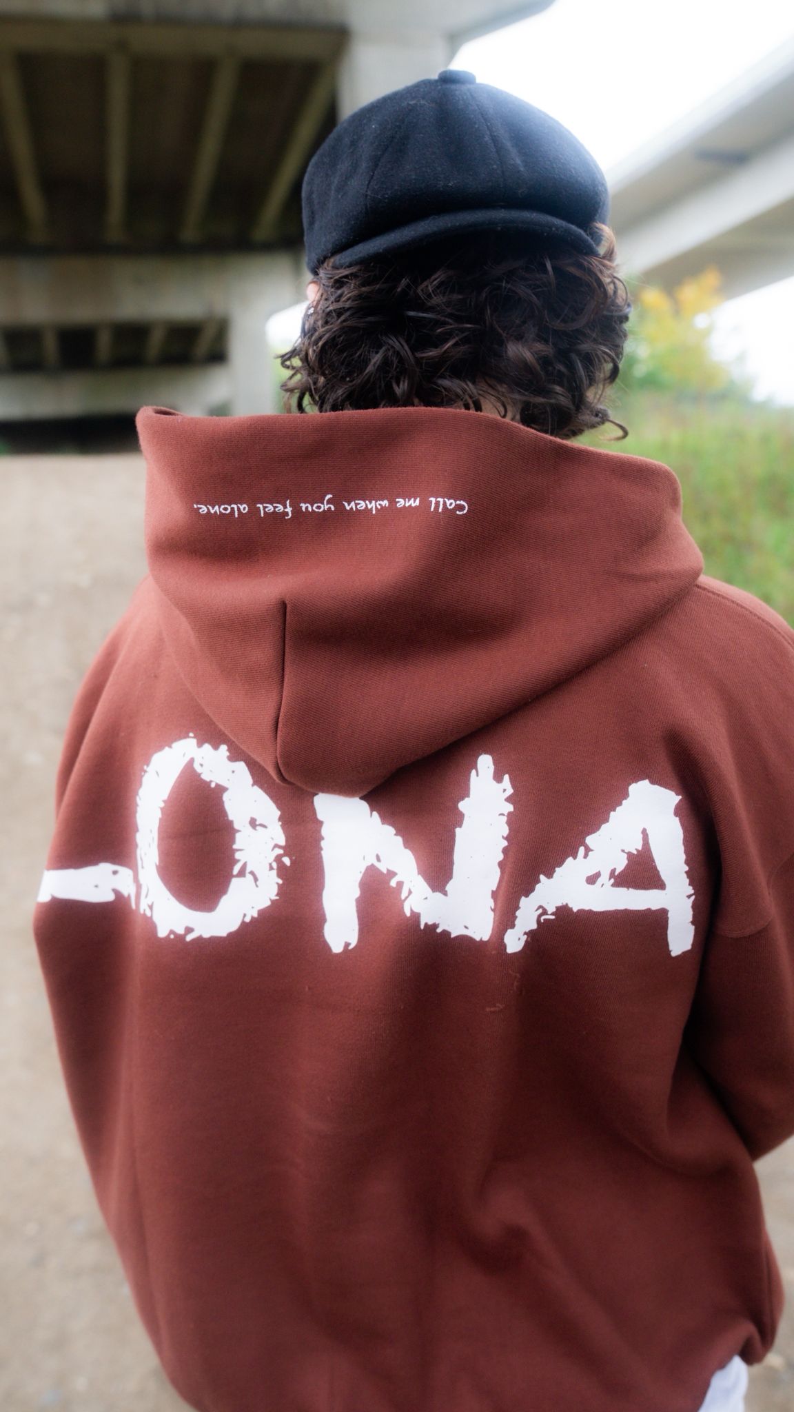 BROWN 'TRACKY' HOODIE