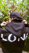 BLACK 'TRACKY' HOODIE