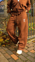 BROWN 'TRACKY' BOTTOMS