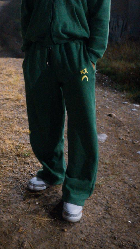 GREEN 'TRACKY' BOTTOMS