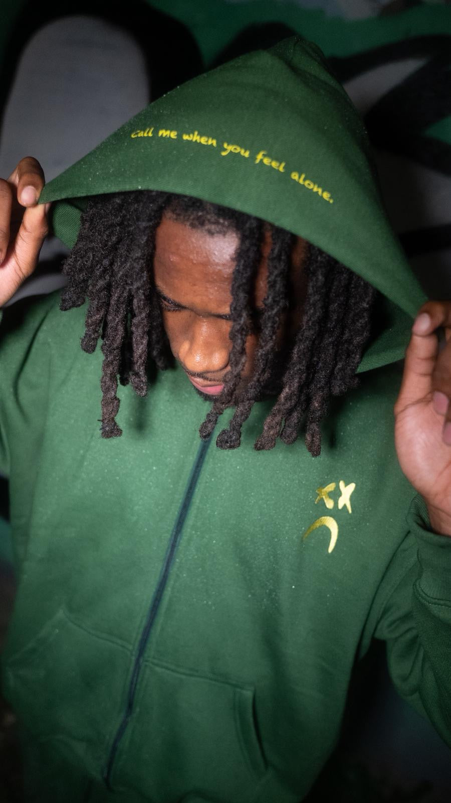 GREEN 'TRACKY' HOODIE