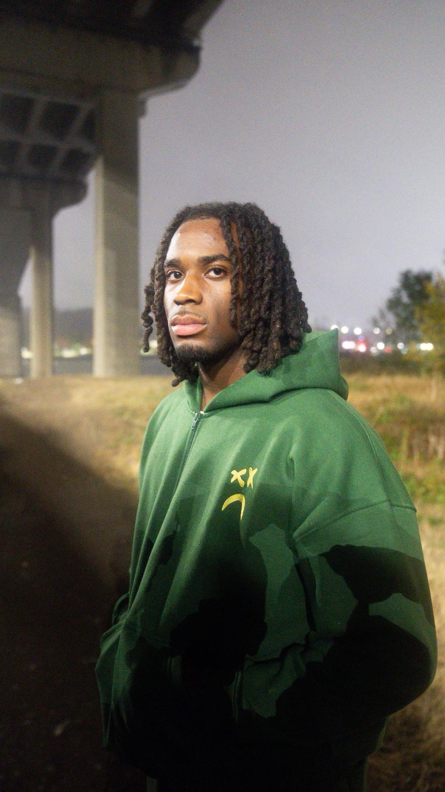 GREEN 'TRACKY' HOODIE