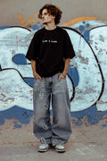 BLUE 'WALKING MAN' DENIM JEANS