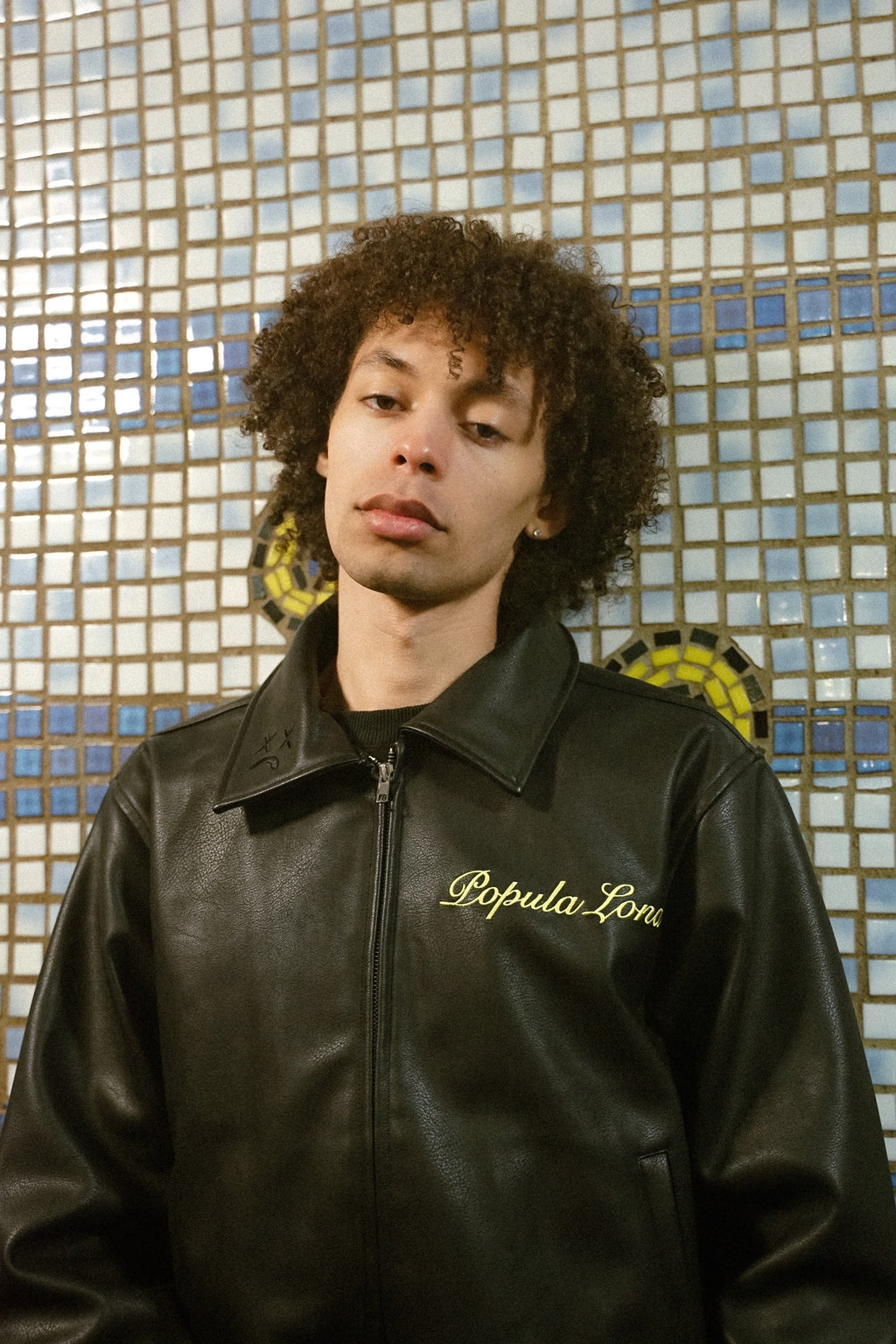 LONA LEATHER VARSITY JACKET