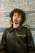 LONA LEATHER VARSITY JACKET
