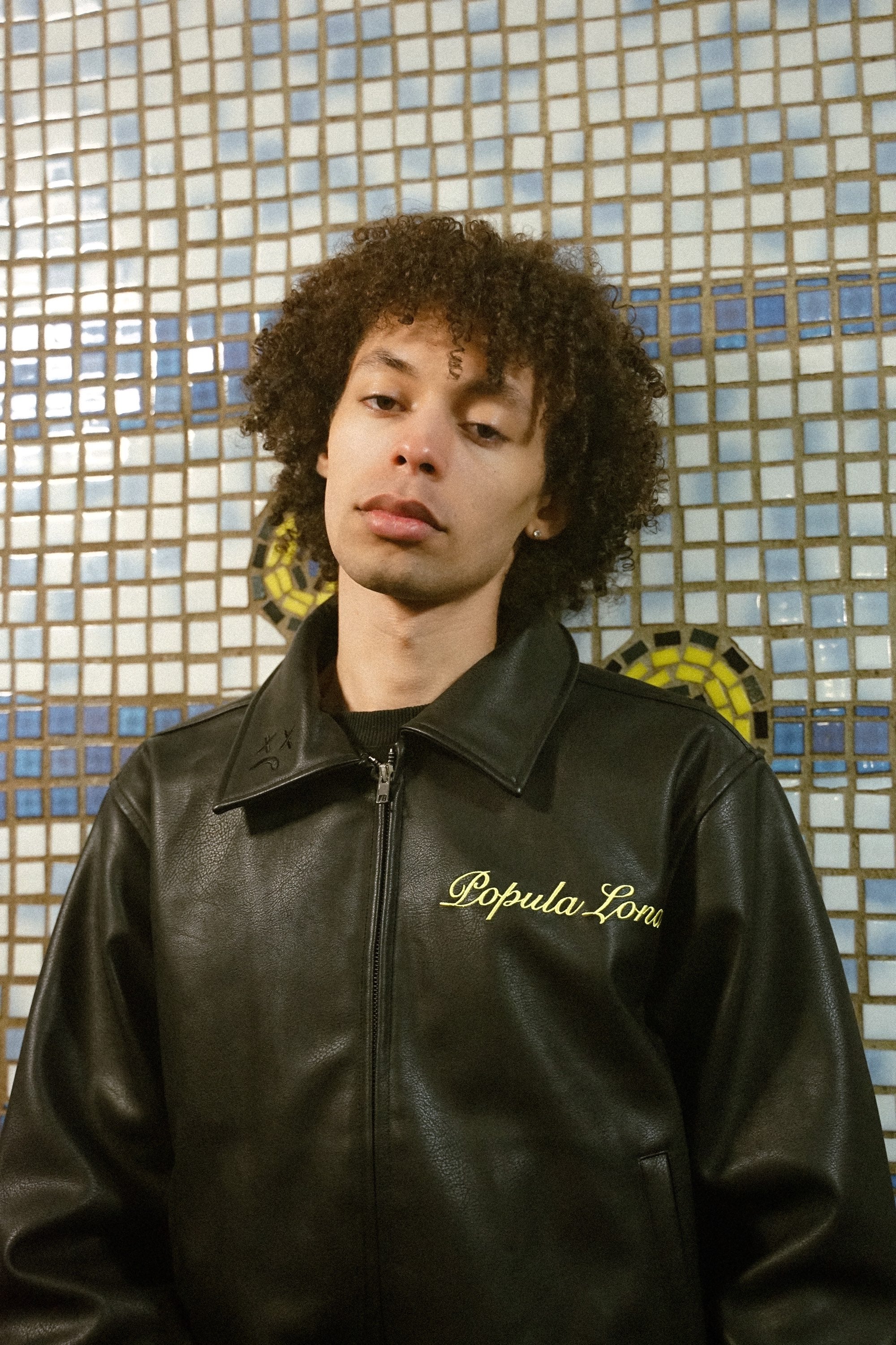 LONA LEATHER VARSITY JACKET