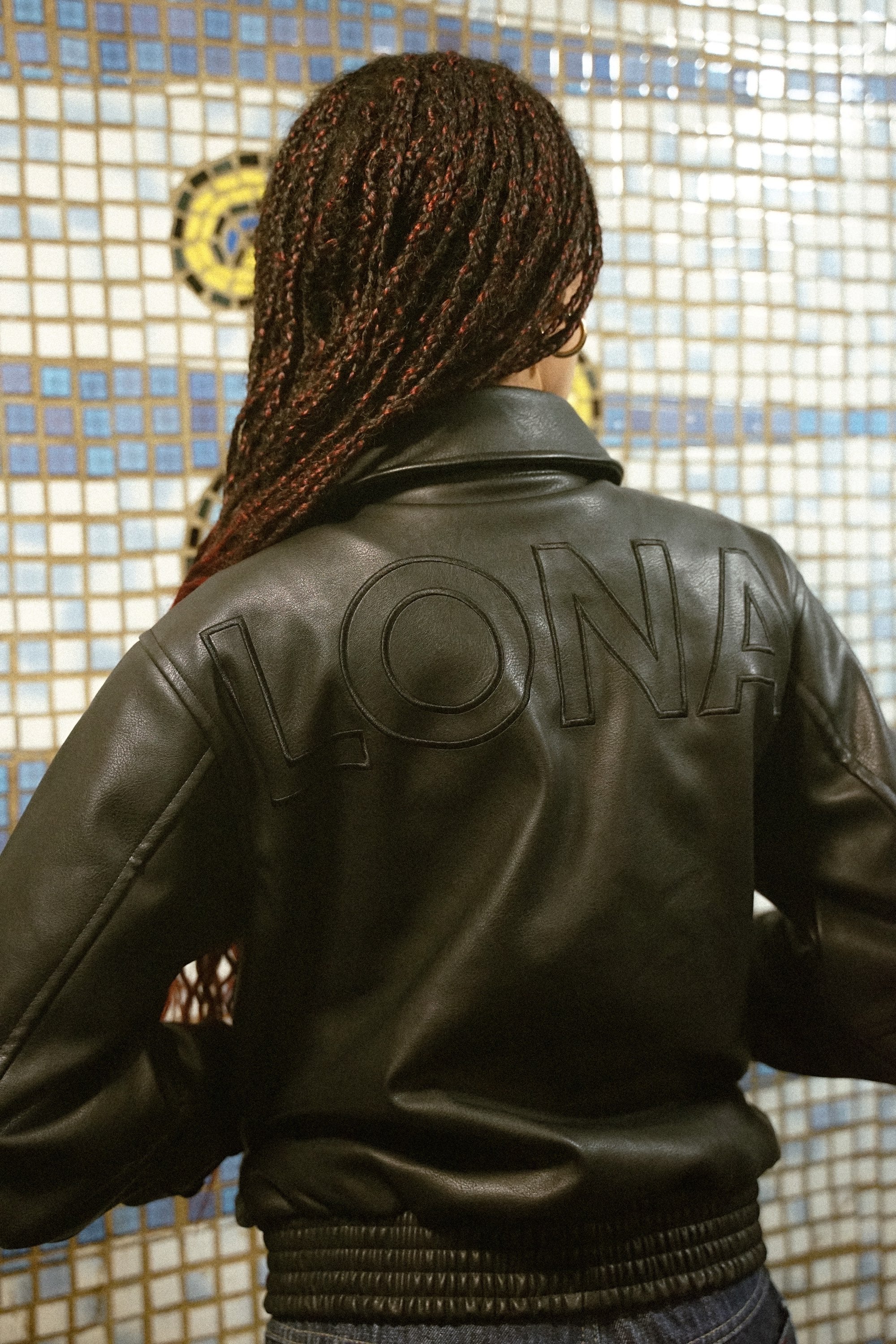 LONA LEATHER VARSITY JACKET